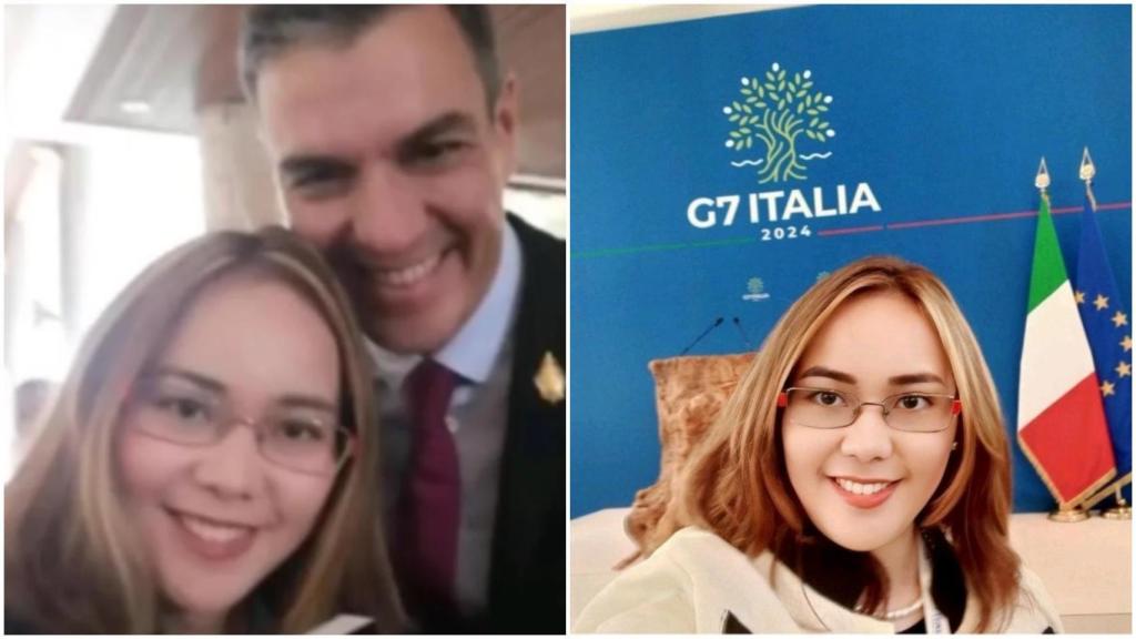 Pedro Sánchez junto a Paulina Kawuatu, la fan número 1.