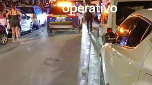 El operativo montado en la zona del suceso.