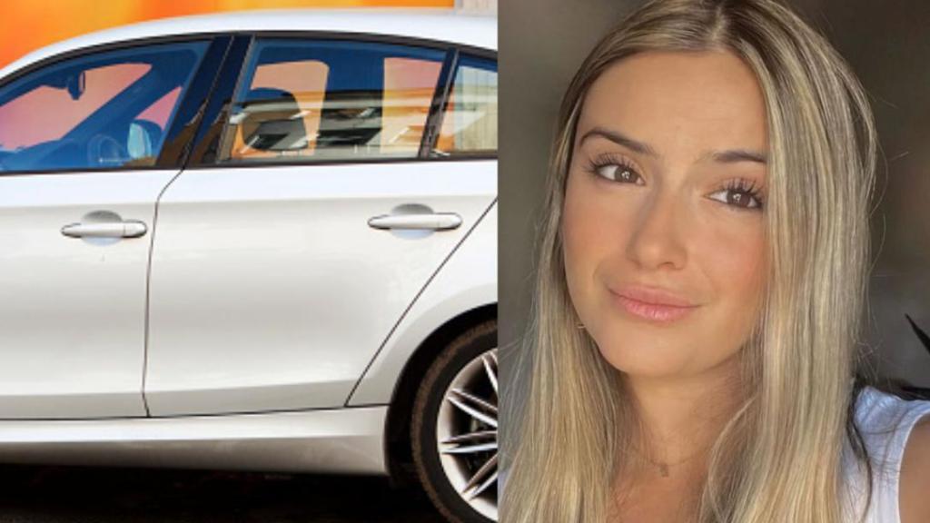 Montaje de Ester González y un coche.