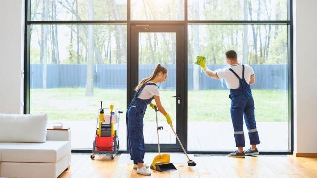 Servicio de limpieza a domicilio.