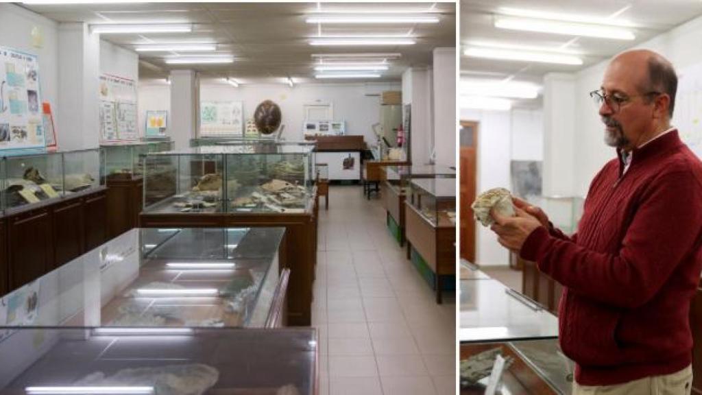 Sala de las Tortugas de la Universidad de Salamanca y su comisario científico, Santiago Martín