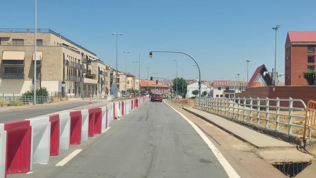 Obras en la avenida Saavedra y Fajardo