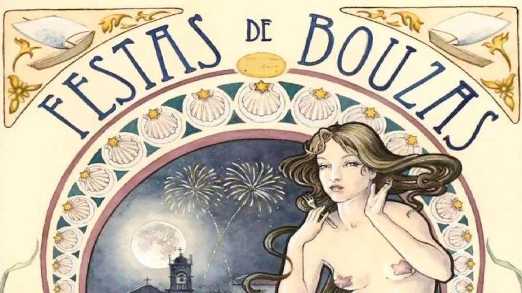 Cartel de la Festa do Santísimo Cristo dos Aflixidos de Bouzas del año pasado