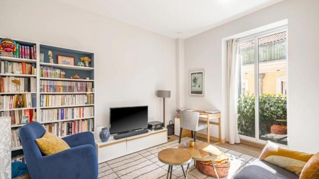 El interior de un piso de Malasaña, en Madrid.