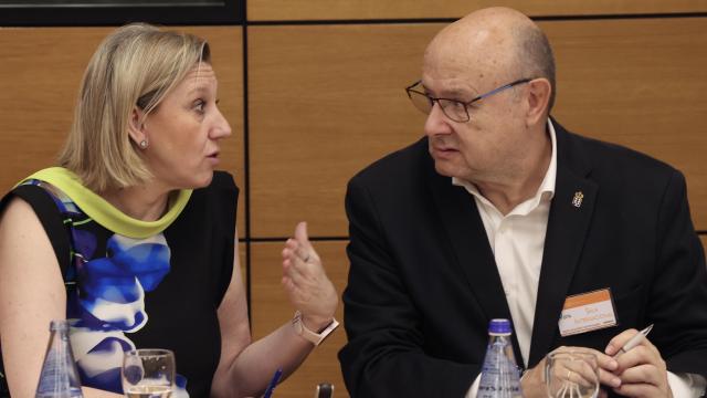 La vicepresidenta de la Junta de Castilla y León y consejera de Familia e Igualdad de Oportunidades, Isabel Blanco, asiste a la Conferencia Sectorial de Infancia y Adolescencia.