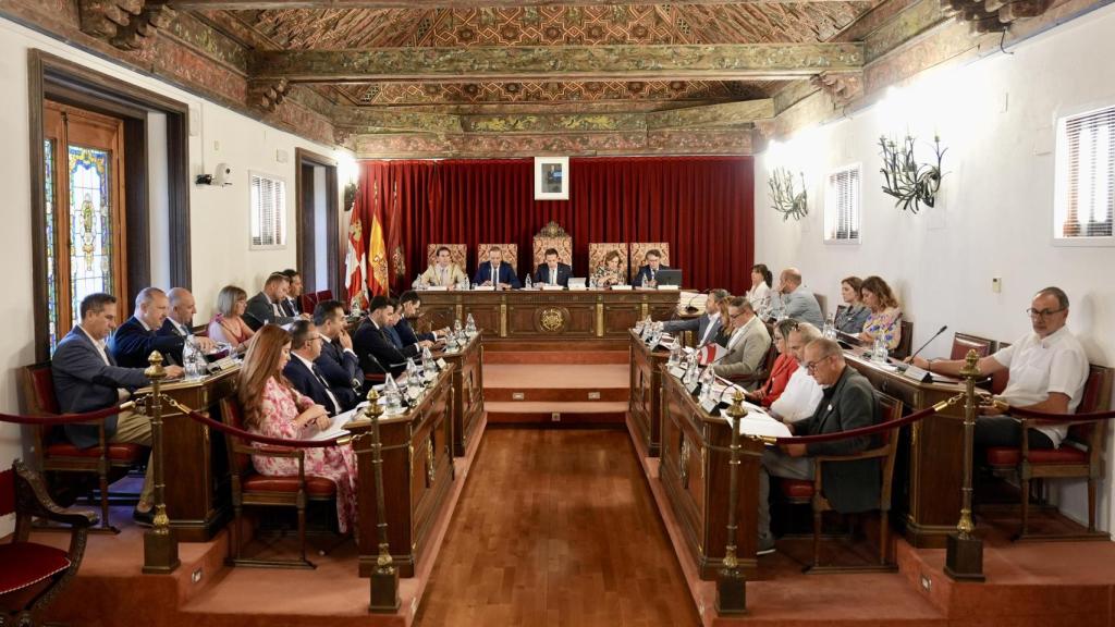 Imagen del pleno ordinario del mes de junio en la Diputación de Valladolid