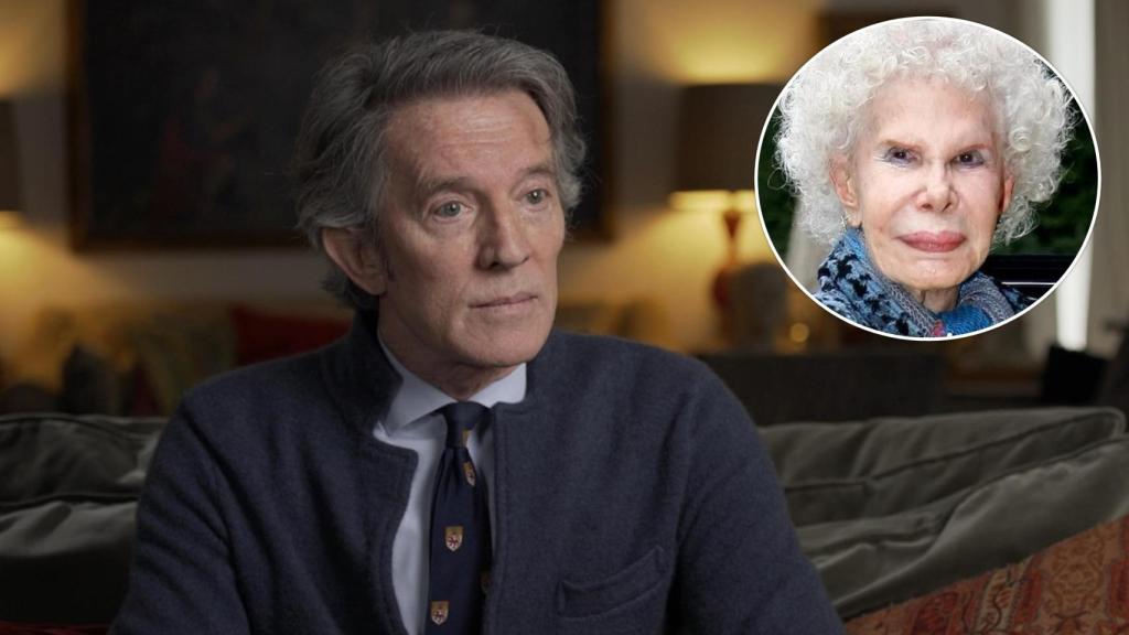 El palentino Alfonso Díez junto a una imagen de archivo de la duquesa de Alba