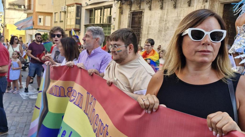 La marcha del orgullo en Orihuela este jueves.
