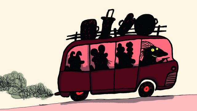 Ilustración de Nadia Budde para 'La banda que nadie conoce' (Kalandraka)