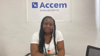 Manu en el centro de Accem en Tarazona