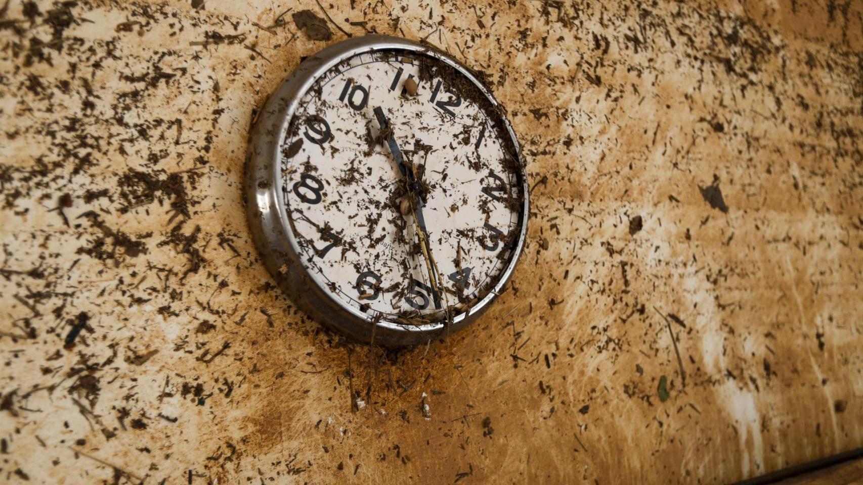 Efectos de las tormentas en la localidad zaragozana de Azuara