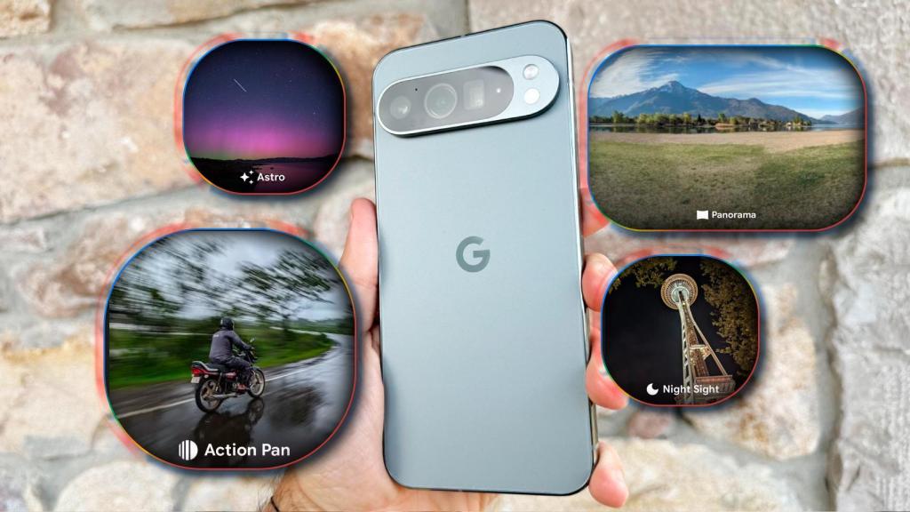 Fotomontaje inspirado en el Pixel 9