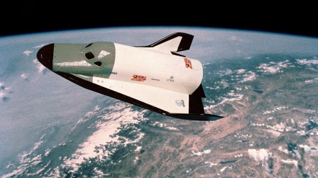 Diseño de Hermès, el avión espacial europeo