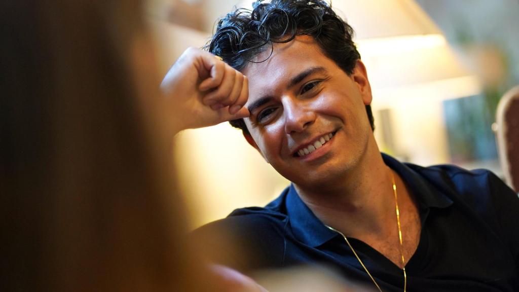 Alfred García durante la entrevista.