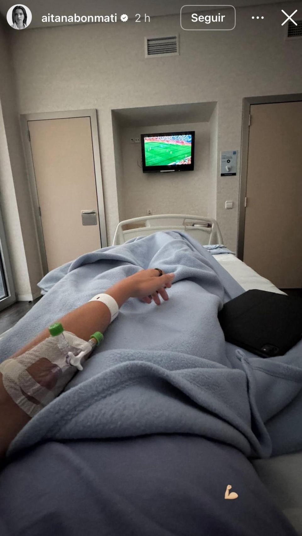 Storie de Aitana Bonmatí en Instagram.