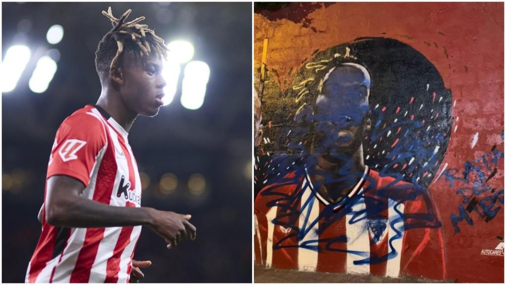 Nico Williams y su mural vandalizado por segunda vez