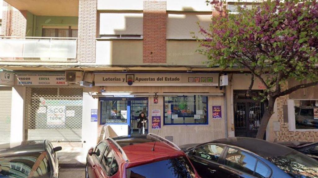 La administración de lotería de Albacete donde se ha validado el boleto premiado.