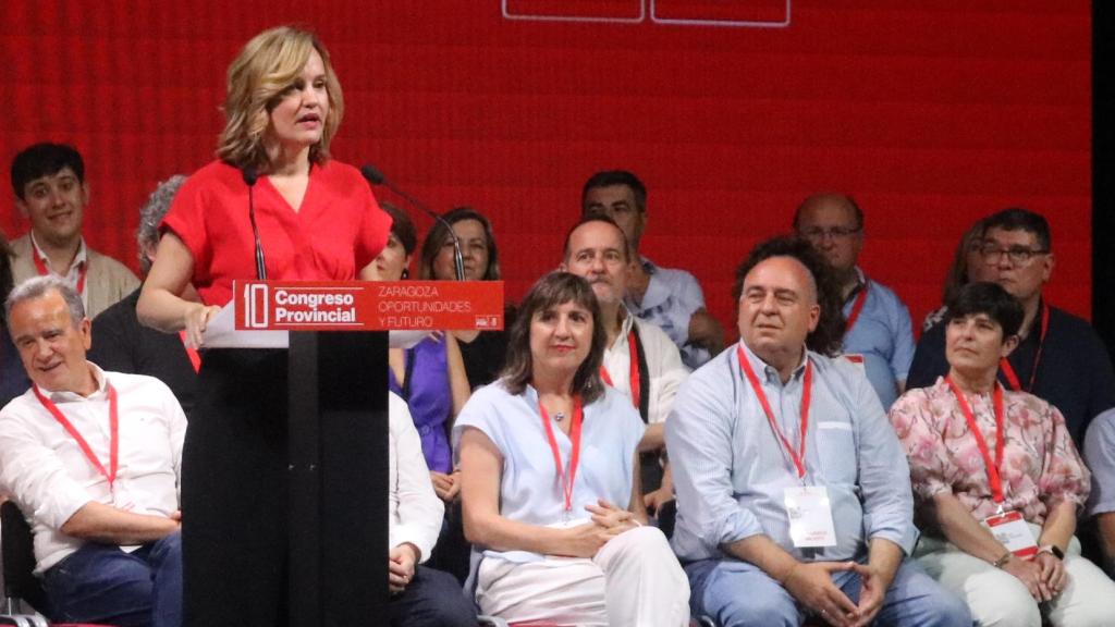 Pilar Alegría, en el Congreso Provincial del PSOE de Zaragoza