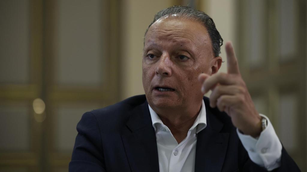 Navarro durante la entrevista de EL ESPAÑOL. Biel Aliño