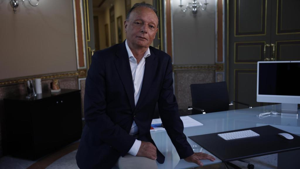 El presidente de la patronal, Salva Navarro, en su despacho. Biel Aliño