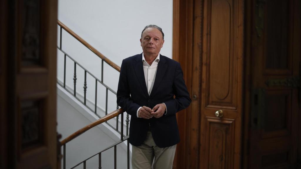 Salva Navarro recibe a EL ESPAÑOL en la sede de la patronal valenciana. Biel Aliño