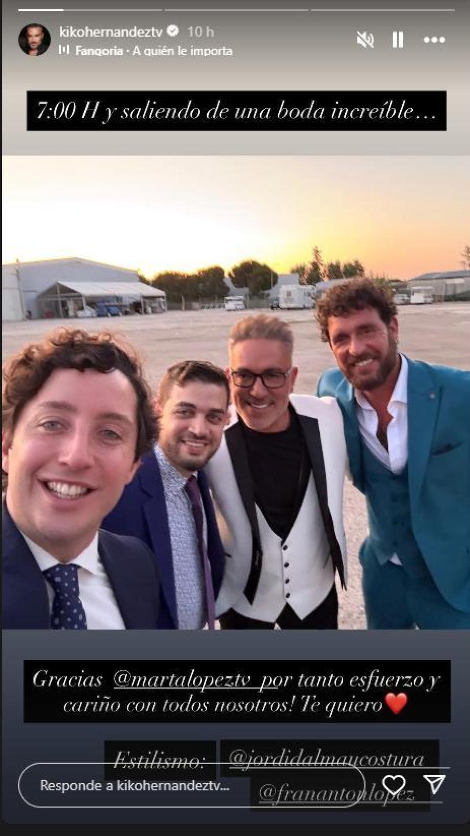 Kiko Hernández, en sus redes sociales.