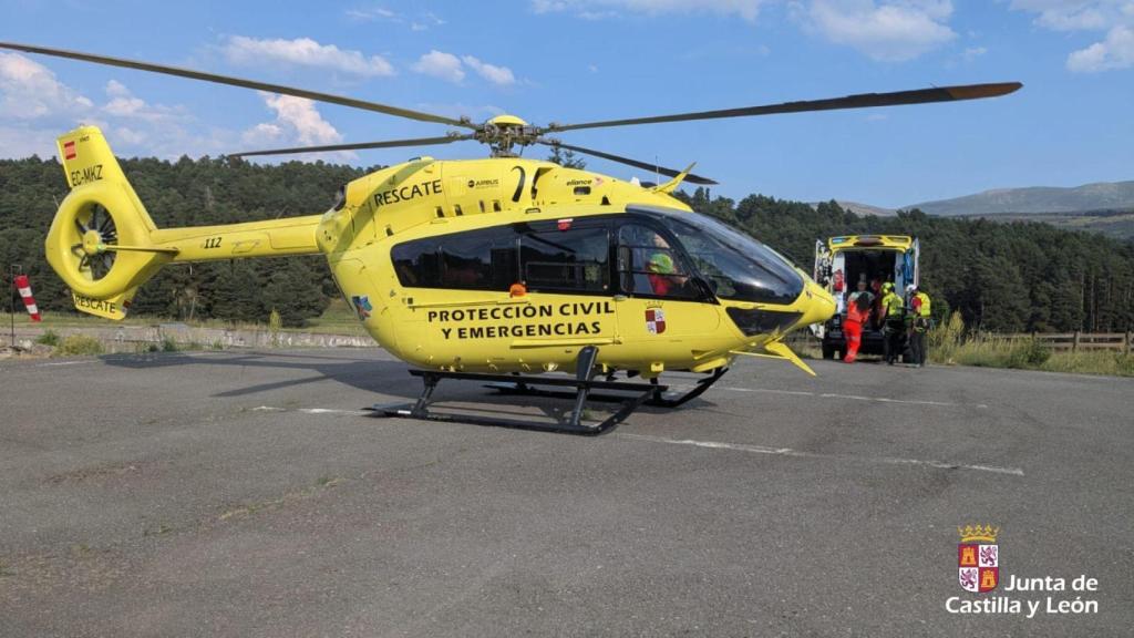 Complicado rescate aéreo en Gredos: un hombre herido al caer en una zona de difícil acceso
