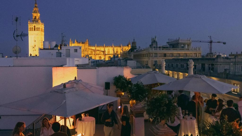 Vista de la Giralda desde la terraza.