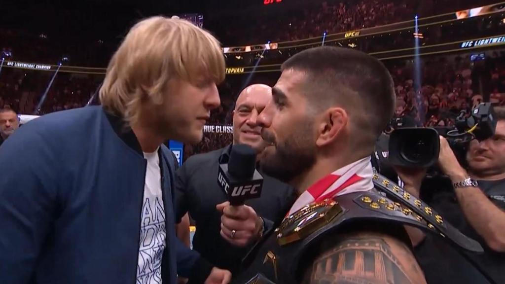 Topuria, cara a cara ante Paddy Pimblett.