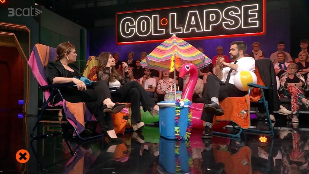 Lorena Vázquez, Laura Fa y Ricard Ustrell en 'Col·lapse'.