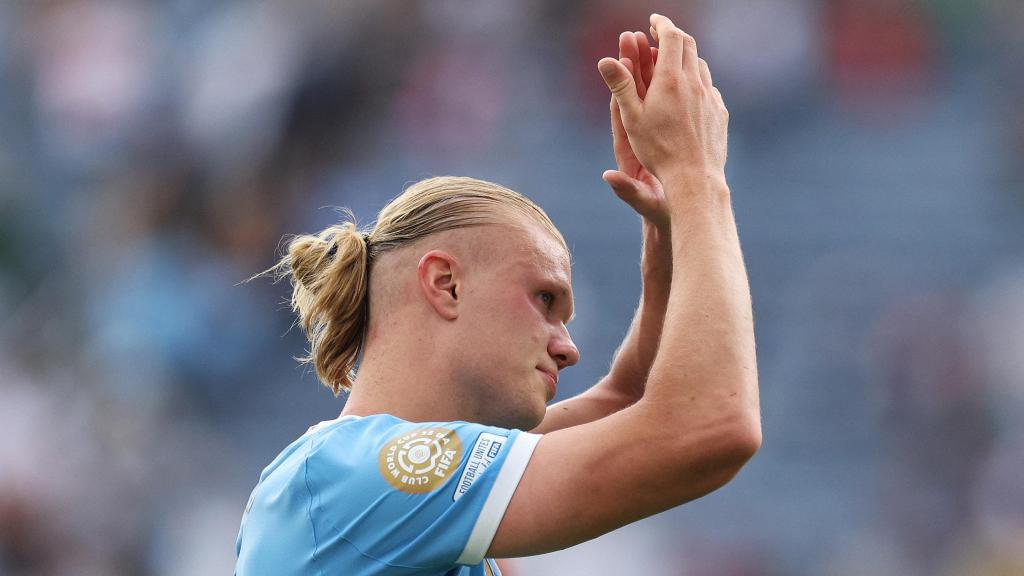 Haaland, en el partido del Mundial de Clubes ante la Juventus.