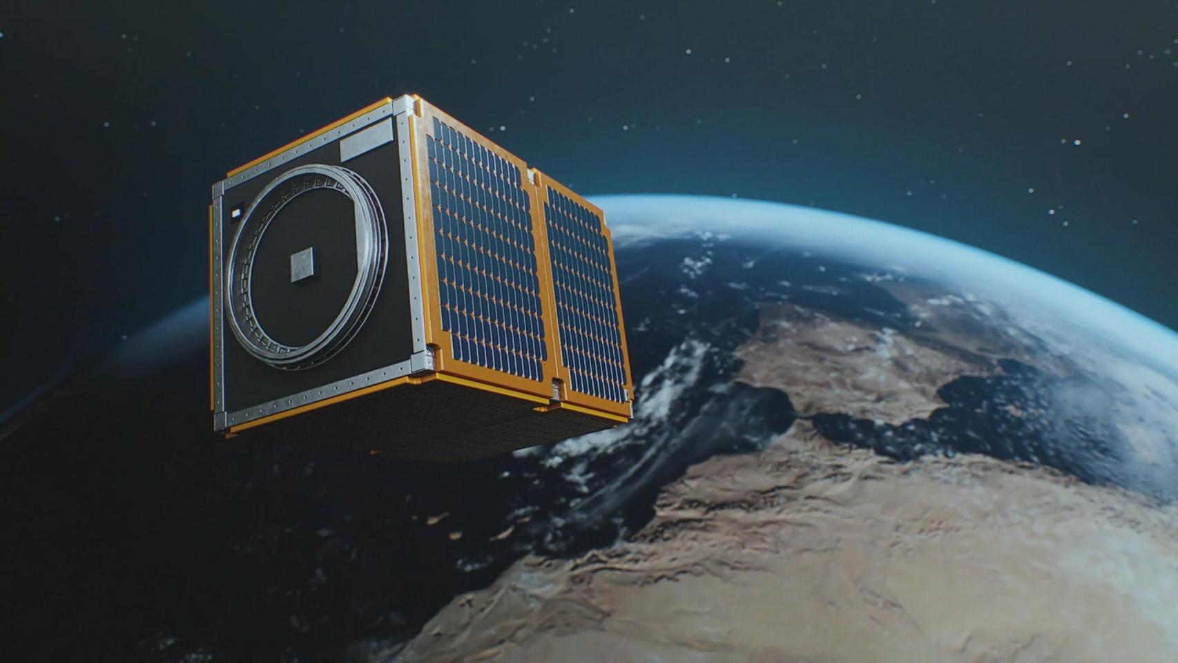 Representación del satélite Mini4EO