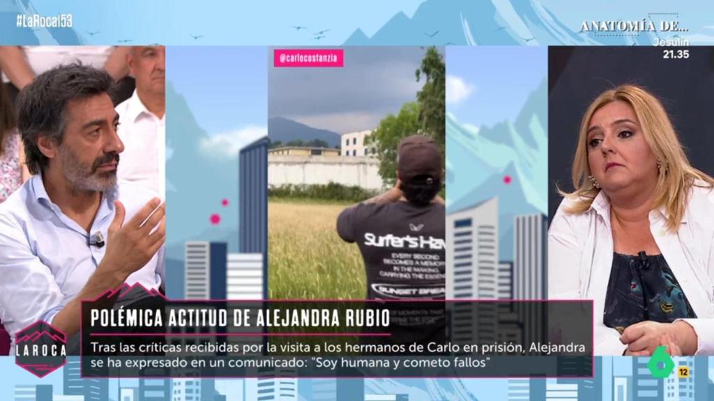 Juan del Val y Pilar Vidal en 'La Roca'.