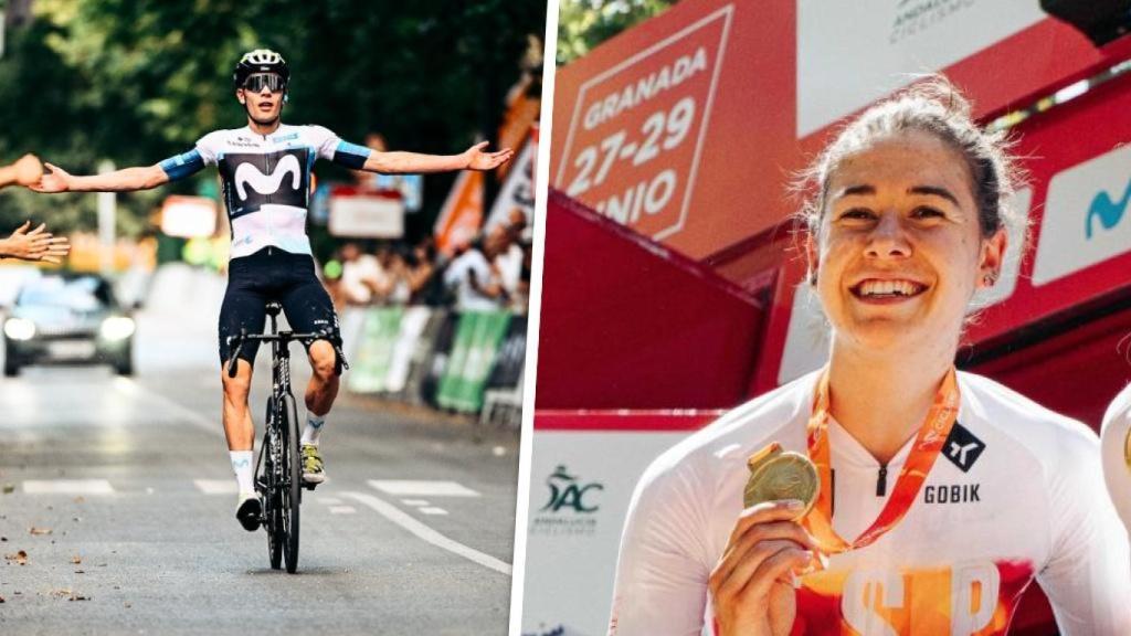 Iván Romeo (Valladolid) y Sara Martín (Burgos) conquistan el oro en el Campeonato de España de ciclismo en ruta