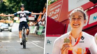 Iván Romeo (Valladolid) y Sara Martín (Burgos) conquistan el oro en el Campeonato de España de ciclismo en ruta