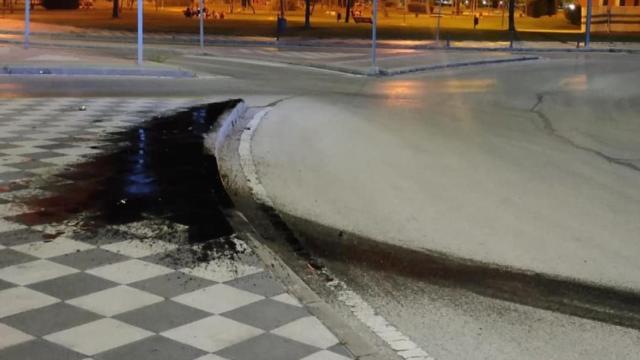 Lugar de un accidente en Cuenca. Foto: Policía Local.