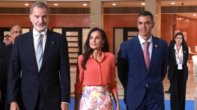 Los Reyes, junto a Pedro Sánchez.