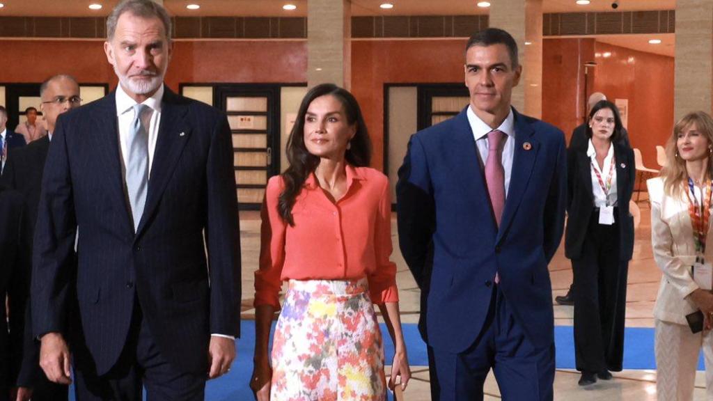 Los Reyes, junto a Pedro Sánchez.