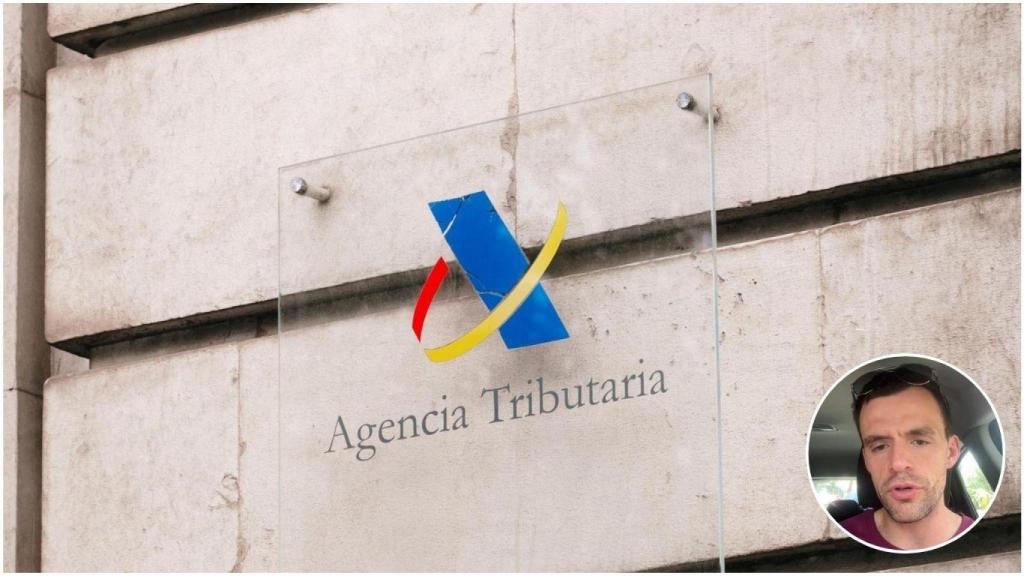 Montaje de George, profesor y Doctor en Ciencias del Deporte, en una imagen de la Agencia Tributaria.