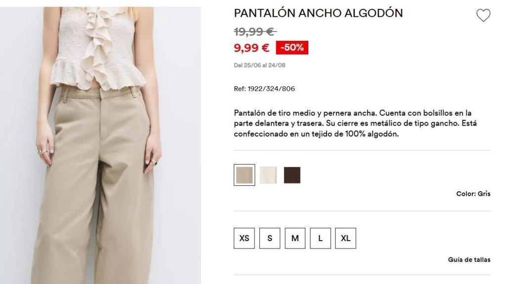 Pantalón ancho. Ref: 1922/324/806