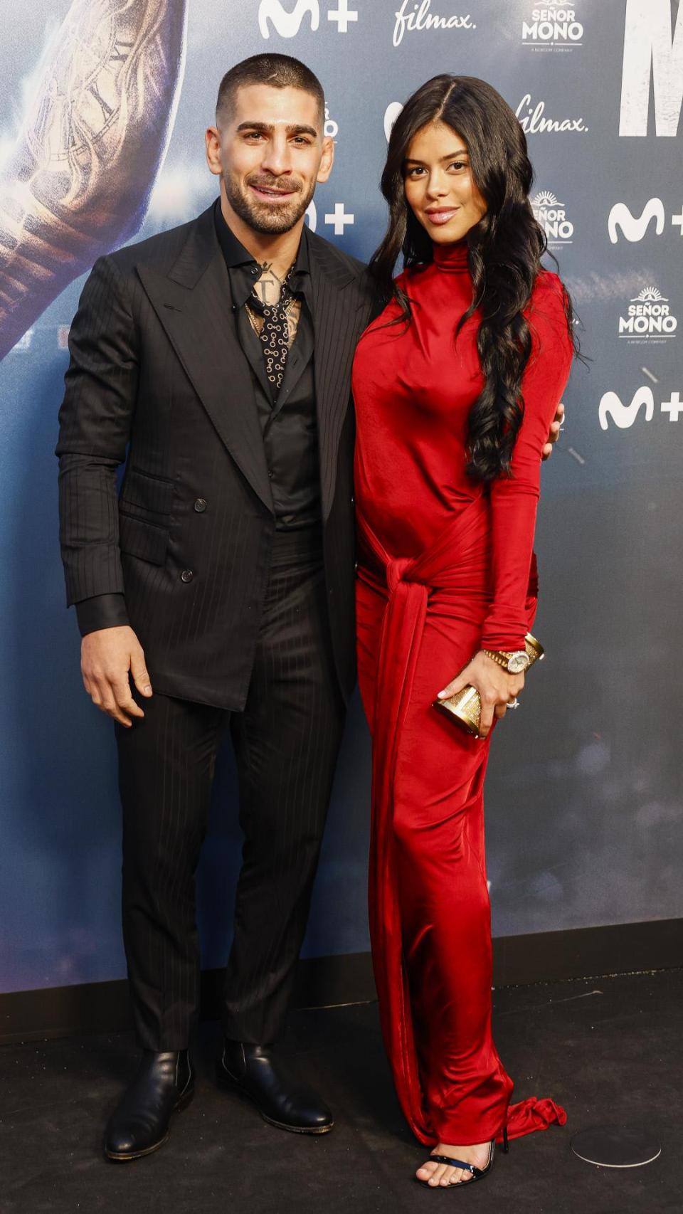 Ilia Topuria y Giorgina Uzcategui en la premiere de 'Topuria: Matador' en septiembre de 2024.