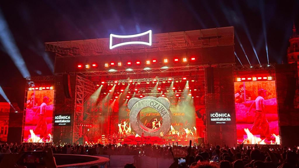 Imagen del concierto de Ozuna en el Big Sound de Icónica Santalucía Sevilla Fest.