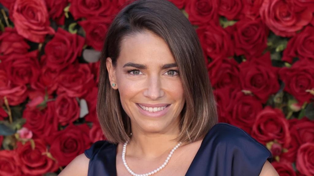 La presentadora Flora González en un acto público.