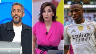 Roberto Leal, Adela González y Vinicius, en un fotomontaje de BLUPER.