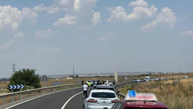 Colisión en la N-400.