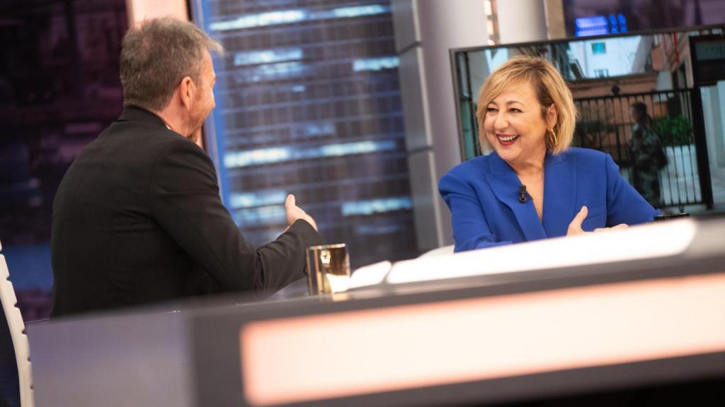 La actriz Carmen Machi en el programa El Hormiguero.