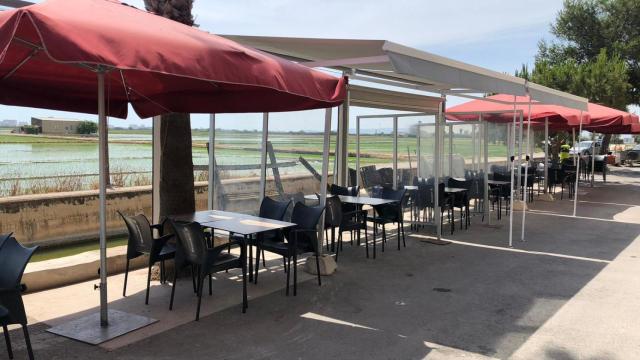 La terraza del restaurante valenciano Bon Aire.