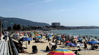 Playa de Samil, en Vigo, a 28 de junio de 2025