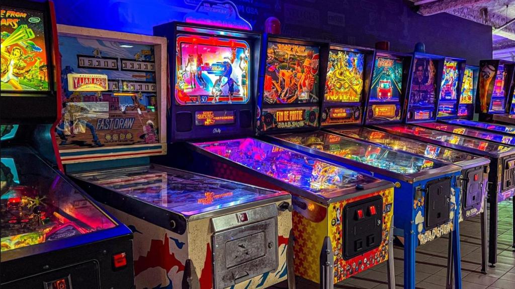 Imagen de archivo de una sala de arcade