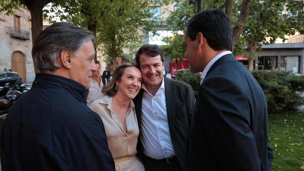 Mañueco con Gamarra acompañados de Carbayo y De la Hoz.